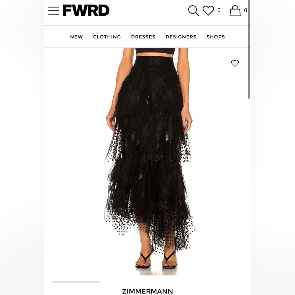 Zimmermann rhythmic embroidered skirt